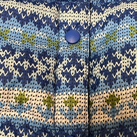 LANDS’END GOOSE-DOWN BLUE VEST SZ XL 18/20 EUC - Picture 8 of 10
